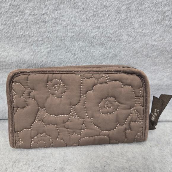 Thirty One Brown Quilted Soft Zip Around Wallet - Picture 2 of 8